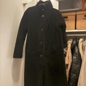 Zara Faux Fur Long Teddy Jacket
